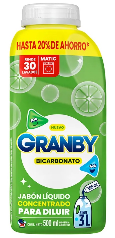 JABON LIQUIDO PARA ROPA GRANBY